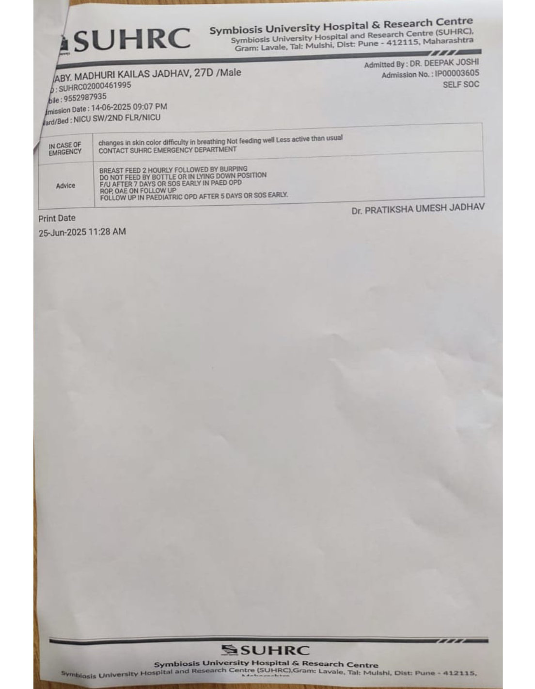 Discharge Report Page 2